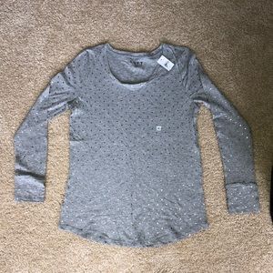 polka dot long sleeve shirt from LOFT